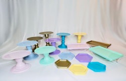 Pastel Cake Stands/Trays