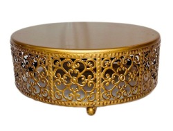 Gold Round Cake Stand