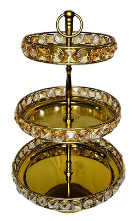 Gold Crystal Cupcake Stand